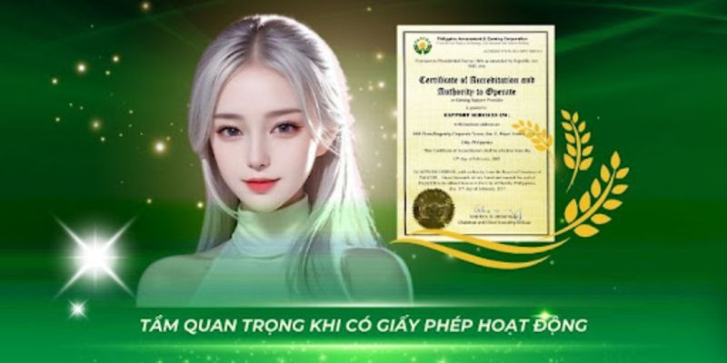 Vai trò của giấy phép hoạt động dành cho nhà cái